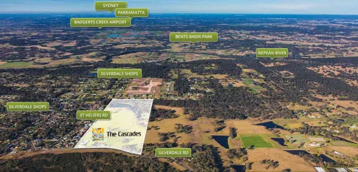 The Cascades Estate - Silverdale Aerial