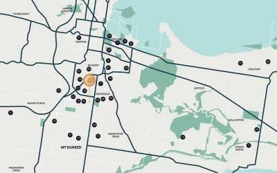 The Creek Estate - Mount Duneed Location map