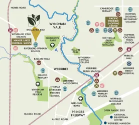 The Enclave Estate - Wyndham Vale Location map