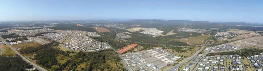 The Gawthern Terraces - Pimpama Aerial