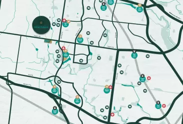 The Gravenall Caroline Springs Location map