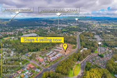 The Grounds Townhouses - Waratah West Aerial