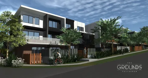 The Grounds Townhouses - Waratah West External Render 1