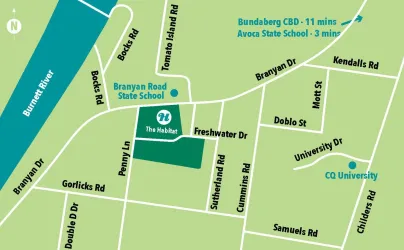 The Habitat Estate - Branyan Location