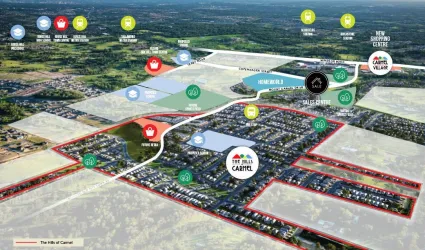 The Hills of Carmel Estate - Box Hill Aerial