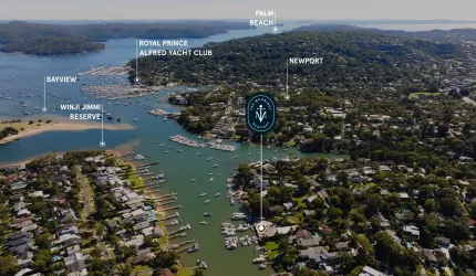 The Moorings Estate - Newport Aerial