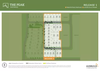The Peak Estate - Heathwood Release Map