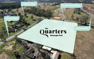 The Quarters Estate - Menangle Park Aerial