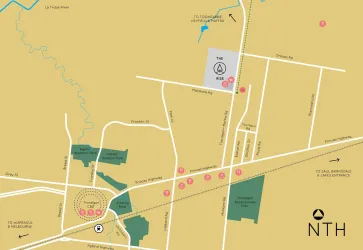 The Rise Estate - Traralgon Location map