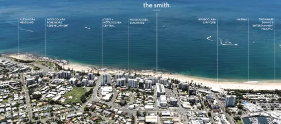 The Smith Estate - Mooloolaba Aerial