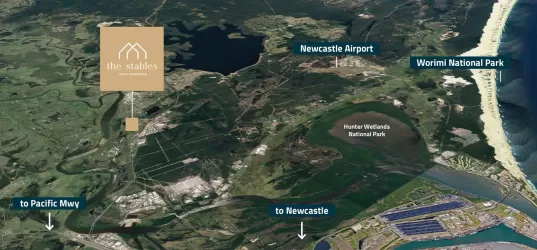 The Stables Estate - Heatherb Aerial