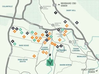The Verge Estate - Logan Reserve Location map