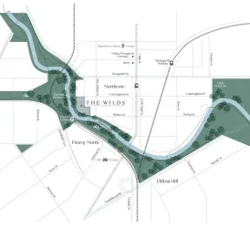 The Wilds Merri Creek Estate - Northcote Location Map