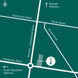 Thompsons Run Estate - Clyde North Location map
