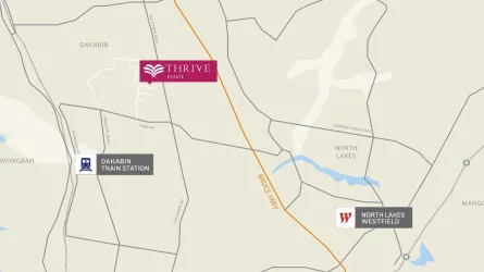 Thrive Estate - Dakabin Location map