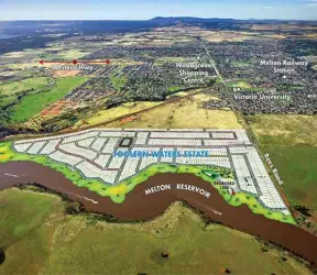 Toolern Waters Estate - Weir Views Aerial