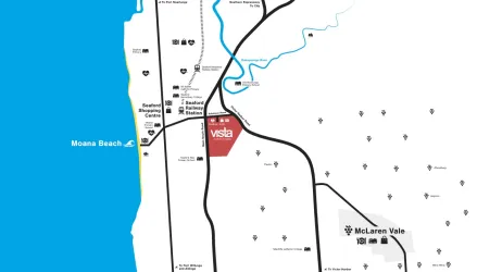 Vista Estate - Seaford Heights Location Map