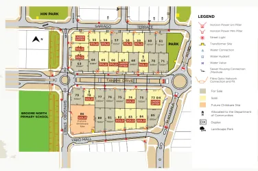 Waranyjarri Broome North Estate - Bilingurr Release Map