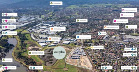 Waterlea Estate - Rowville Aerial