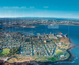 Waterline Place Estate - Williamstown Aerial