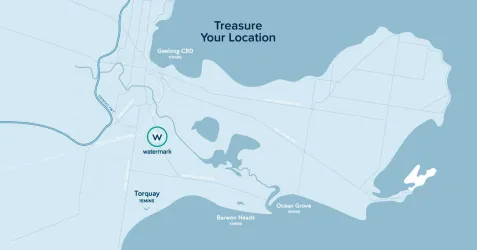 Watermark Estate - Armstrong Creek Location map