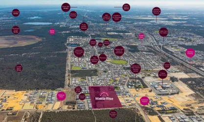 Wattle Rise Estate - Hammond Park Aerial