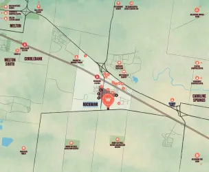 Williams Walk Estate - Rockbank Location map