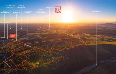 Wyndham Ridge Estate - Greta Aerial