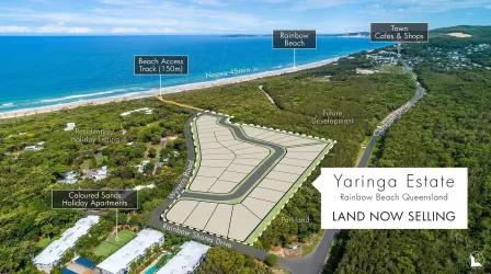 Yaringa Estate - Rainbow Beach Aerial