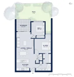 91 marine Floor Plan Unit 12