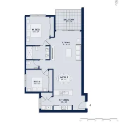 91 marine Floor Plan Unit 16