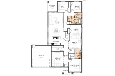 Edgewater Estate - San Remo - Lot 223 Floorplan