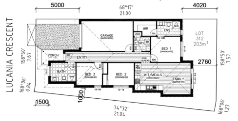 Harlow Estate - Tarneit - Lot 312 Floorplan