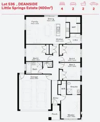 Little Springs Estate - Deanside - Lot 536 Floorplan