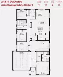 Little Springs Estate - Deanside - Lot 614 Floorplan