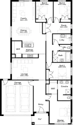 Lot 43 Phoenix Park Estate by Simonds Homes Floorplan