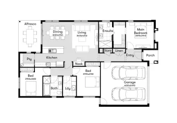 Lyndarum North Estate - Wollert - Lot 1324 Floorplan
