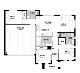 Marigold Estate - Tarneit - Lot 1150 Floorplan