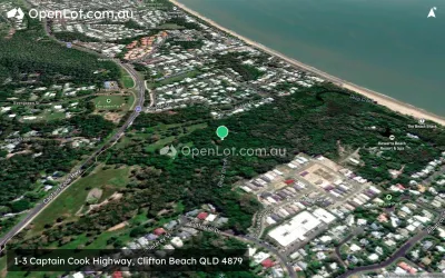 Satellite image for  1-3 Captain Cook Highway, Clifton Beach QLD 4879