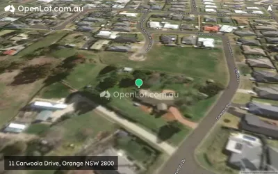 Satellite image for  11 Carwoola Drive, Orange NSW 2800