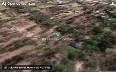 Satellite image for  119 Caldwell Street, Heathcote VIC 3523