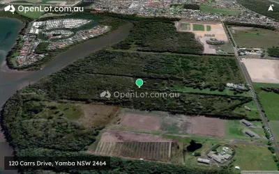Satellite image for  120 Carrs Drive, Yamba NSW 2464