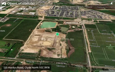 Satellite image for  125 Hardys Road, Clyde North VIC 3978
