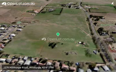Satellite image for  1279 Millthorpe Road, Millthorpe NSW 2798