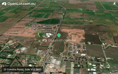 Satellite image for  13 Cobains Road, Sale VIC 3850