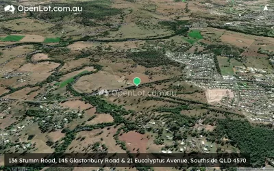 Satellite image for  136 Stumm Road, 145 Glastonbury Road & 21 Eucalyptus Avenue, Southside QLD 4570