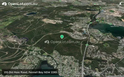 Satellite image for  155 Old Main Road, Fennell Bay NSW 2283