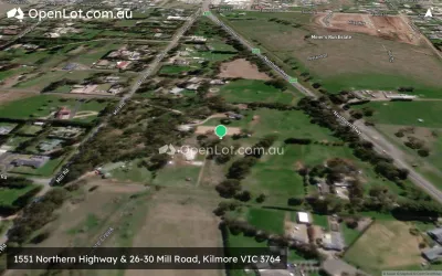 Satellite image for  1551 Northern Highway & 26-30 Mill Road, Kilmore VIC 3764