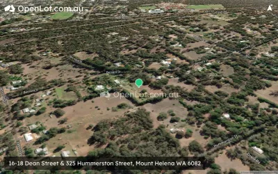 Satellite image for  16-18 Dean Street & 325 Hummerston Street, Mount Helena WA 6082