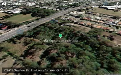 Satellite image for  172-176 Chambers Flat Road, Waterford West QLD 4133